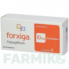 ФОРКСІГА (FORXIGA) 10 мг таблетки 98 шт - Дапагліфлозин CC PHARMA