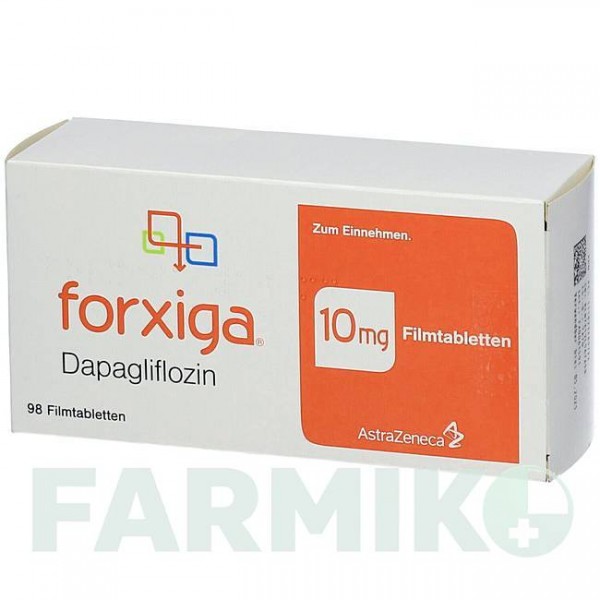 ФОРКСИГА (FORXIGA) 10 мг таблетки 98 шт - Дапаглифлозин CC PHARMA