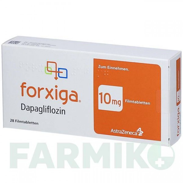 ФОРКСИГА (FORXIGA) 10 мг таблетки 28 шт - Дапаглифлозин ORIFARM
