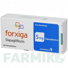 ФОРКСІГА (FORXIGA) 5 мг таблетки 98 шт - Дапагліфлозин EURIMPHARM