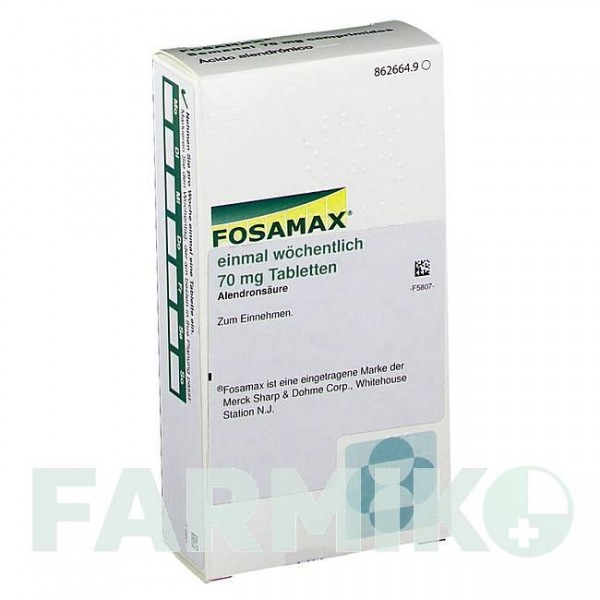 ФОСАМАКС (FOSAMAX) 70 мг таблетки 4 шт - Алендроновая кислота KOHLPHARMA