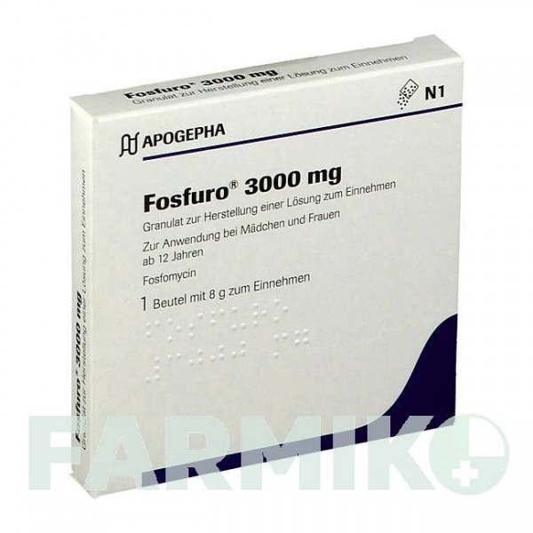 ФОСФУРО (FOSFURO) 3000 мг гранулы 8 г - Фосфомицин APOGEPHA