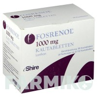 ФОСРЕНОЛ (FOSRENOL) 1000 мг таблетки 90 шт - Лантана (III) карбонат ABACUS MEDICINE
