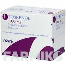 ФОСРЕНОЛ (FOSRENOL) 1000 мг таблетки 90 шт - Лантана (III) карбонат CC PHARMA