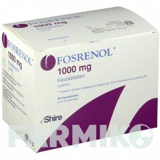 ФОСРЕНОЛ (FOSRENOL) 1000 мг таблетки 90 шт - Лантану (III) карбонат KOHLPHARMA