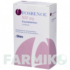 ФОСРЕНОЛ (FOSRENOL) 500 мг таблетки 90 шт - Лантану (III) карбонат ORIFARM