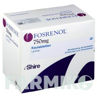ФОСРЕНОЛ (FOSRENOL) 750 мг таблетки 90 шт - Лантана (III) карбонат DOCPHARM