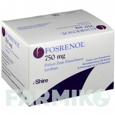 ФОСРЕНОЛ (FOSRENOL) 750 мг саше 90 шт - Лантана (III) карбонат TAKEDA