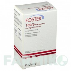 ФОСТЕР (FOSTER) 100/6 мкг 120 доз аэрозоль 2 шт - Формотерол, Беклометазон AXICORP PHARMA