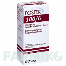 ФОСТЕР (FOSTER) 100/6 мкг 120 доз аэрозоль 1 шт - Формотерол, Беклометазон CHIESI