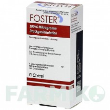 ФОСТЕР (FOSTER) 100/6 мкг 120 доз аэрозоль 1 шт - Формотерол, Беклометазон EMRA-MED