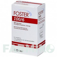 ФОСТЕР (FOSTER) 100/6 мкг 120 доз аэрозоль 1 шт - Формотерол, Беклометазон ORIFARM