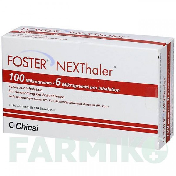 ФОСТЕР (FOSTER) 100/6 мкг 120 доз порошок 1 шт - Формотерол, Беклометазон ORIFARM