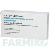ФОСТЕР (FOSTER) 200/6 мкг 120 доз порошок 2 шт - Формотерол, Беклометазон 2CARE4
