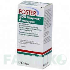 ФОСТЕР (FOSTER) 200/6 мкг 120 доз аэрозоль 1 шт - Формотерол, Беклометазон ABACUS MEDICINE