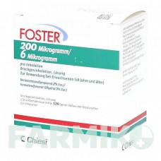 ФОСТЕР (FOSTER) 200/6 мкг 120 доз аэрозоль 2 шт - Формотерол, Беклометазон ABACUS MEDICINE