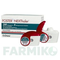 ФОСТЕР (FOSTER) 200/6 мкг 120 доз порошок 2 шт - Формотерол, Беклометазон CHIESI