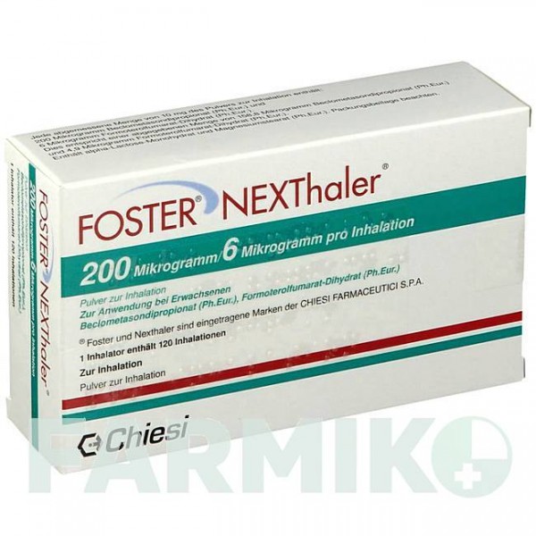 ФОСТЕР (FOSTER) 200/6 мкг 120 доз порошок 1 шт - Формотерол, Беклометазон KOHLPHARMA