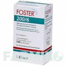 ФОСТЕР (FOSTER) 200/6 мкг 120 доз аэрозоль 1 шт - Формотерол, Беклометазон ORIFARM