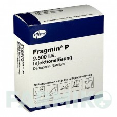 ФРАГМИН (FRAGMIN) 2500 МЕ шприци 20 шт - Дальтепарин PFIZER
