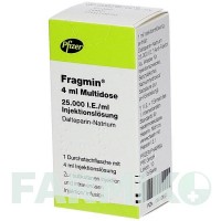 ФРАГМИН (FRAGMIN) 25000 МЕ/мл флакон 1x4 мл - Дальтепарин PFIZER