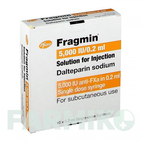 ФРАГМИН (FRAGMIN) 5000 МЕ шприци 10 шт - Дальтепарин EMRA-MED