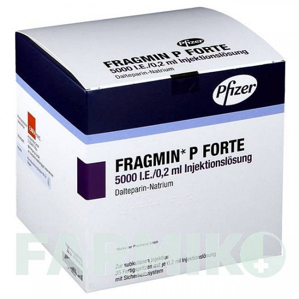 ФРАГМИН (FRAGMIN) 5000 МЕ шприци 20 шт - Дальтепарин EMRA-MED