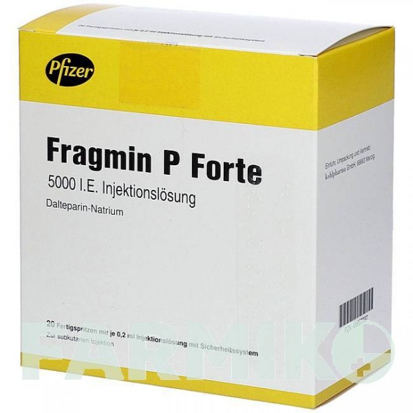 ФРАГМІН (FRAGMIN) шприци 35 шт - Дальтепарин KOHLPHARMA