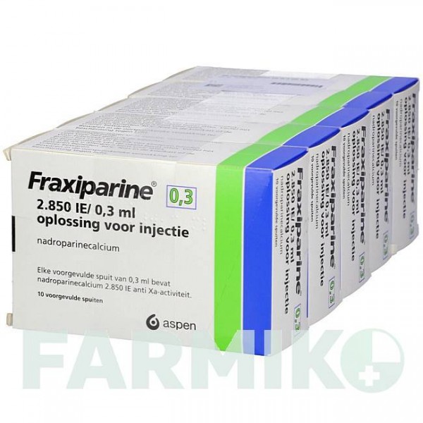ФРАКСИПАРИН (FRAXIPARINA) 0,3 мл розчин 50x0,3 мл - Надропарин EMRA-MED