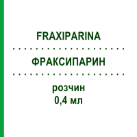 ФРАКСИПАРИН (FRAXIPARINA) 0,4 мл розчин 10x0,4 мл - Надропарин DOCPHARM