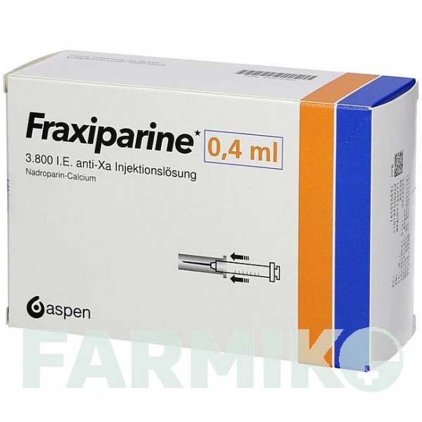 ФРАКСИПАРИН (FRAXIPARINA) 0,4 мл розчин 20x0,4 мл - Надропарин KOHLPHARMA