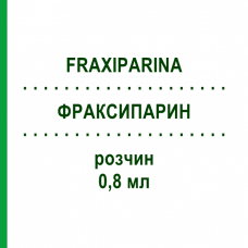 ФРАКСИПАРИН (FRAXIPARINA) 0,8 мл розчин 20x0,8 мл - Надропарин EMRA-MED