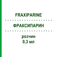 ФРАКСИПАРИН (FRAXIPARINE) 0,3 мл розчин 10x0,3 мл - Надропарин AXICORP PHARMA