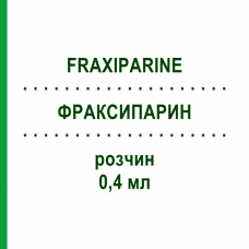 ФРАКСИПАРИН (FRAXIPARINE) 0,4 мл раствор 20x0,4 мл - Надропарин EURIMPHARM