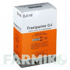 ФРАКСИПАРИН (FRAXIPARINE) 0,4 мл розчин 10x0,4 мл - Надропарин VIATRIS