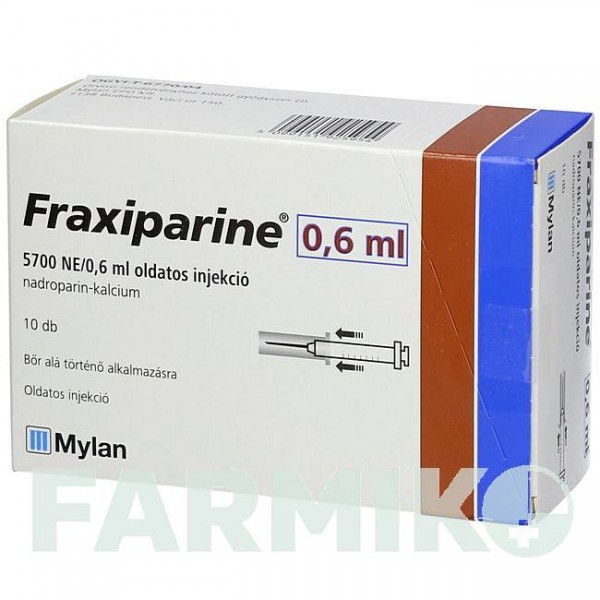 ФРАКСИПАРИН (FRAXIPARINE) 0,6 мл розчин 20x0,6 мл - Надропарин ACA MULLER-ADAG PHARMA