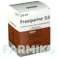 ФРАКСИПАРИН (FRAXIPARINE) 0,6 мл розчин 20x0,6 мл - Надропарин VIATRIS
