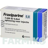ФРАКСИПАРИН (FRAXIPARINE) 0,8 мл розчин 10x0,8 мл - Надропарин FD PHARMA