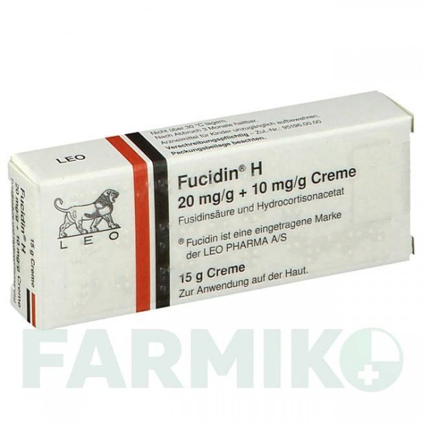 ФУЦИДИН (FUCIDINE) 20 мг/г + 10 мг/г крем 15 г - Гидрокортизон, Антисептик KOHLPHARMA