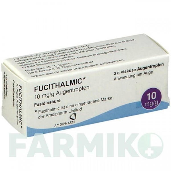 ФУЦИТАЛМИК (FUCITHALMIC) капли 3 г - Фузидивая кислота KOHLPHARMA