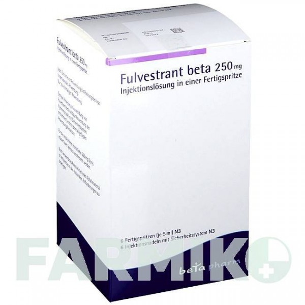 ФУЛВЕСТРАНТ (FULVESTRANT) 250 мг/5 мл раствор 1 шт - Фулвестрант BETAPHARM