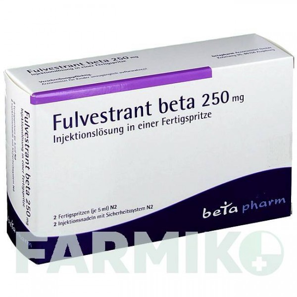 ФУЛВЕСТРАНТ (FULVESTRANT) 250 мг/5 мл розчин 2 шт - Фулвестрант BETAPHARM