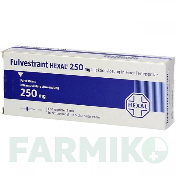 ФУЛВЕСТРАНТ (FULVESTRANT) 250 мг/5 мл раствор 1 шт - Фулвестрант HEXAL