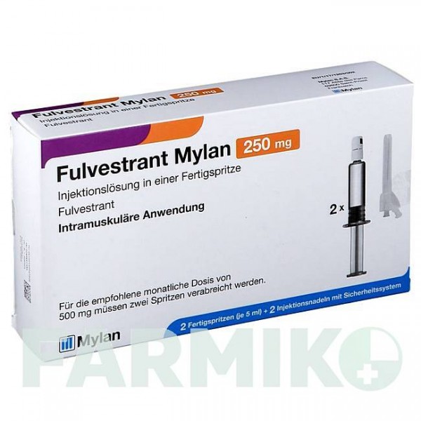 ФУЛВЕСТРАНТ (FULVESTRANT) 250 мг/5 мл раствор 2 шт - Фулвестрант VIATRIS