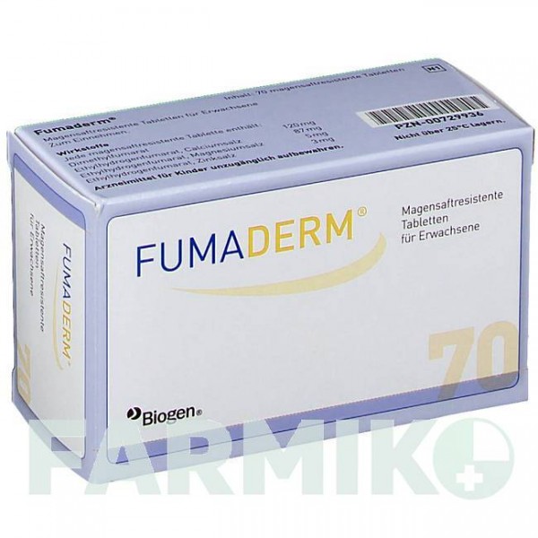 ФУМАДЕРМ (FUMADERM) таблетки 70 шт - Производное фумаровой кислоты, Другое BIOGEN