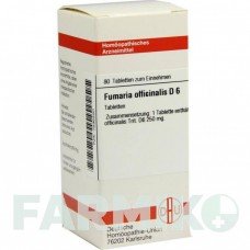 ФУМАРИЯ ОФФИЦИНАЛИС (FUMARIA OFFICINALIS) D 6 таблетки 80 шт - Гомеопатия DHU