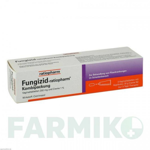 ФУНГИЦИД (FUNGIZID) 20 г пакет 1 набор - Клотримазол RATIOPHARM
