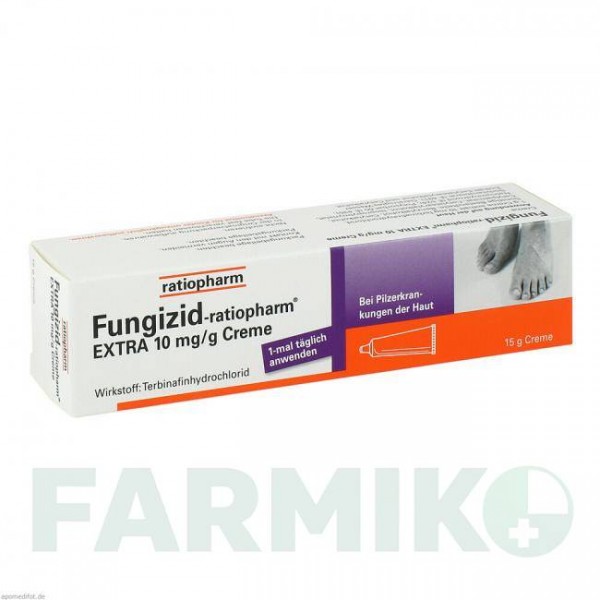 ФУНГИЦИД (FUNGIZID) крем 15 г - Тербинафин RATIOPHARM