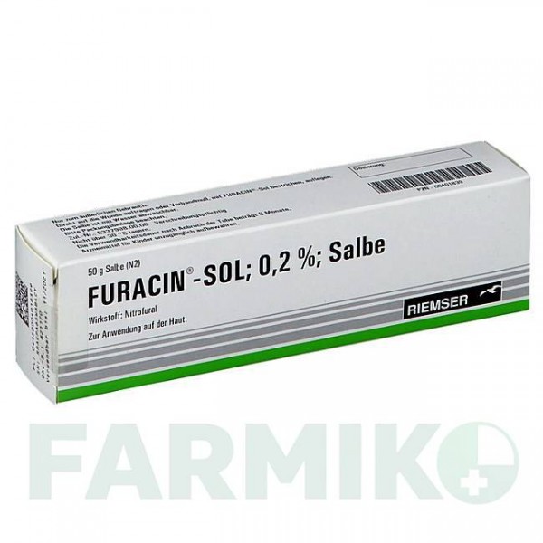 ФУРАЦИН (FURACIN) мазь 50 г - Нітрофурал ESTEVE PHARMACEUTICALS