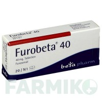 ФУРОБЕТА (FUROBETA) 40 таблетки 20 шт - Фуросемід BETAPHARM